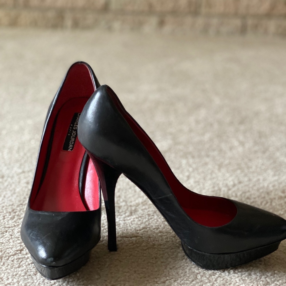 Charles Jourdan Paris platform stilettos size 8